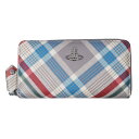 ヴィヴィアンウエストウッド SAFFIANO PRINT 51050023U-L0057-PF ラウンドファスナー長財布 O101 MADRAS CHECK No.15 人気 高級 ブランド 女性用 レディース おしゃれ 成人式 就職祝い 母の日 ホワイトデー クリスマス(4)