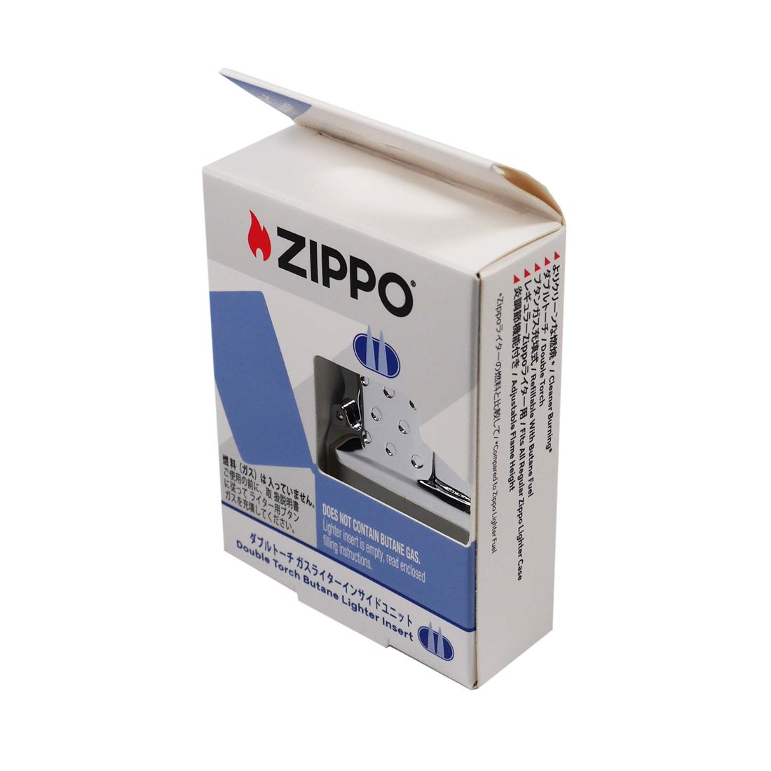ZIPPO ジッポー ガスライター インサイドユニット ダブルトーチ ピエゾ着火式ジェットフレイム（ガスは入っておりません）