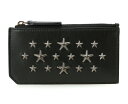 ジミーチュウ フラグメントケース 173CASEY BLS BIKER LEATHER WITH STARS BLACK GUNMETAL ブラック ガンメタル スター 星 コインケース カードケース JIMMY CHOO レディース 女性用