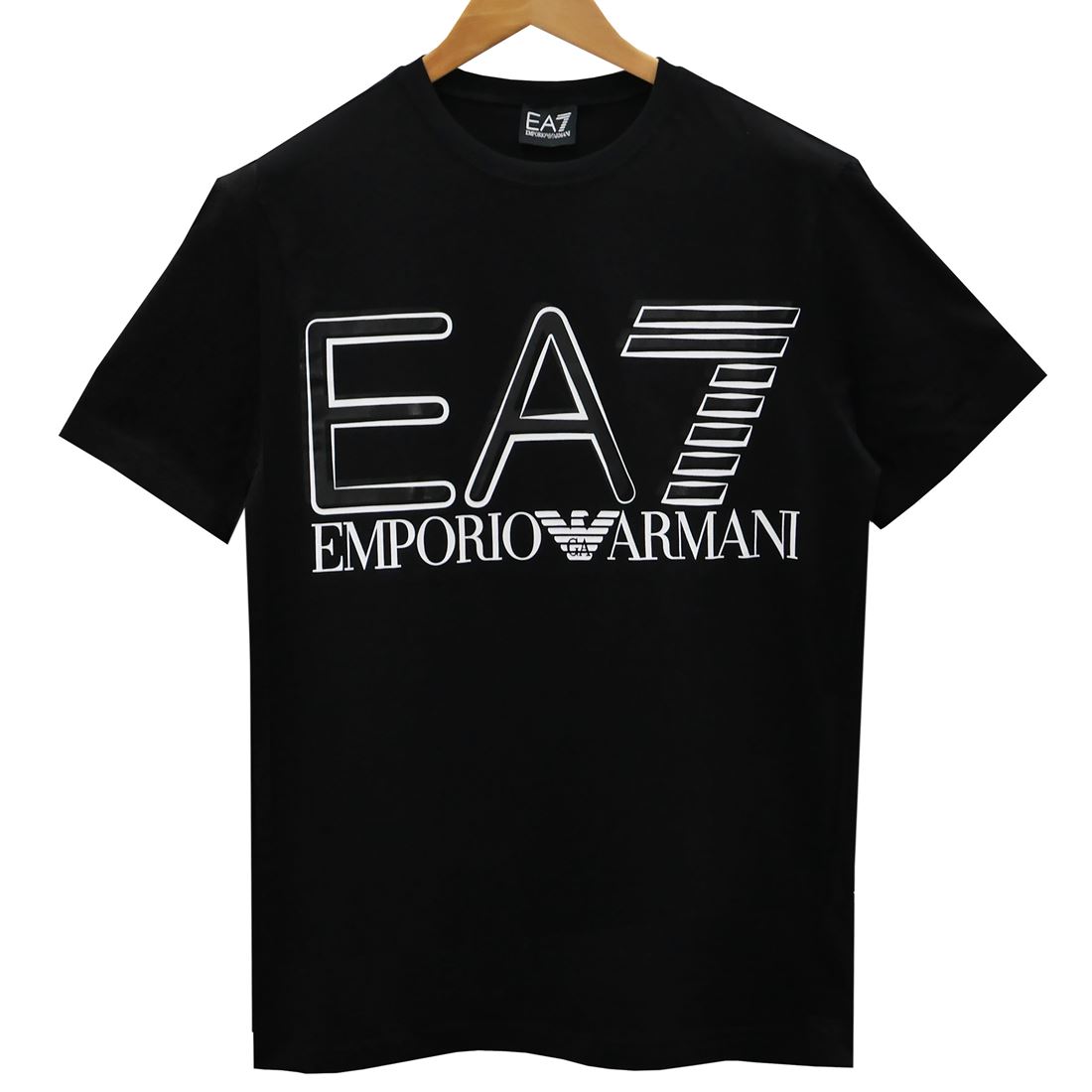 EA7 EMPORIO ARMANI エンポリオアルマーニ 半袖Tシャツ 3LPT20/PJFFZ 1200 BLACK ブラック スポーツライン エアセッテ メンズ 男性用 高級 人気 ブランド おしゃれ おすすめ シンプル