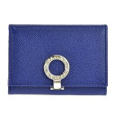ブルガリ BVLGARI 36322 型押しレザー カードケ...