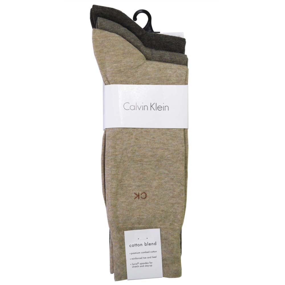 カルバンクライン Calvin Klein ビジネス ソックス A91219 3足セット colorF51 ck 靴下 ハイソックス ベージュ ブラウン ダークブラウン系 無地 茶色 メンズ 男性用 プレゼント 就職祝い 昇進祝い 成人式 バレンタイン 父の日 クリスマス Xmas