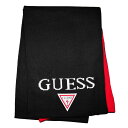 GUESS ゲス マフラー AI4A8851DS_RED BK×RED ブラック レッド メンズ レディース 男性用 女性用 プレゼント ギフト バレンタイン ...