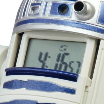 リズム時計工業 STAR WARS スター・ウォーズ 目覚まし時計 R2-D2 アクション・アラーム・クロック 8ZDA21BZ03 音楽 動く 白 青 デジタル フィギュア [ 御祝 御祝い お祝い 記念品 新築祝い 熨斗 父の日 バレンタインデー クリスマス ]