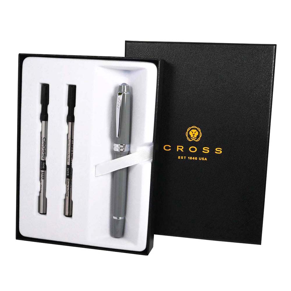 クロス CROSS ベイリー ライト NAT0745-3 グレー セレクチップローラーボール(水性) ギフトBOXとリフィール2本セット ブランド筆記具 文房具...