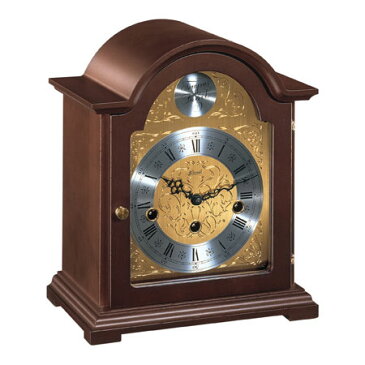 Hermle [ヘルムレ] 高級インテリアクロック Table Clock テーブルクロック 置き時計 クルミ材チャイム付き 機械式木目 22511-030340[送料無料]【成人式 お祝い】【父の日】【クリスマス】