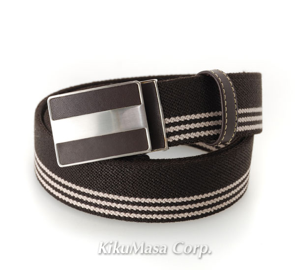 三本ライン入りゴムベルト チョコレートブラウン メンズ 茶色 伸縮ベルト 男性用 3line-g-belt-ch 紳士小物 プレゼント ギフト 成人式 お祝い バレンタインデー 父の日 敬老の日 クリスマス (コ)