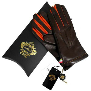 オロビアンコ OROBIANCO メンズ手袋 ORM-1406 Leather glove 羊革/ウール DARKBROWN サイズ：8.5（24cm） ダークブラウン 男性用 レザー