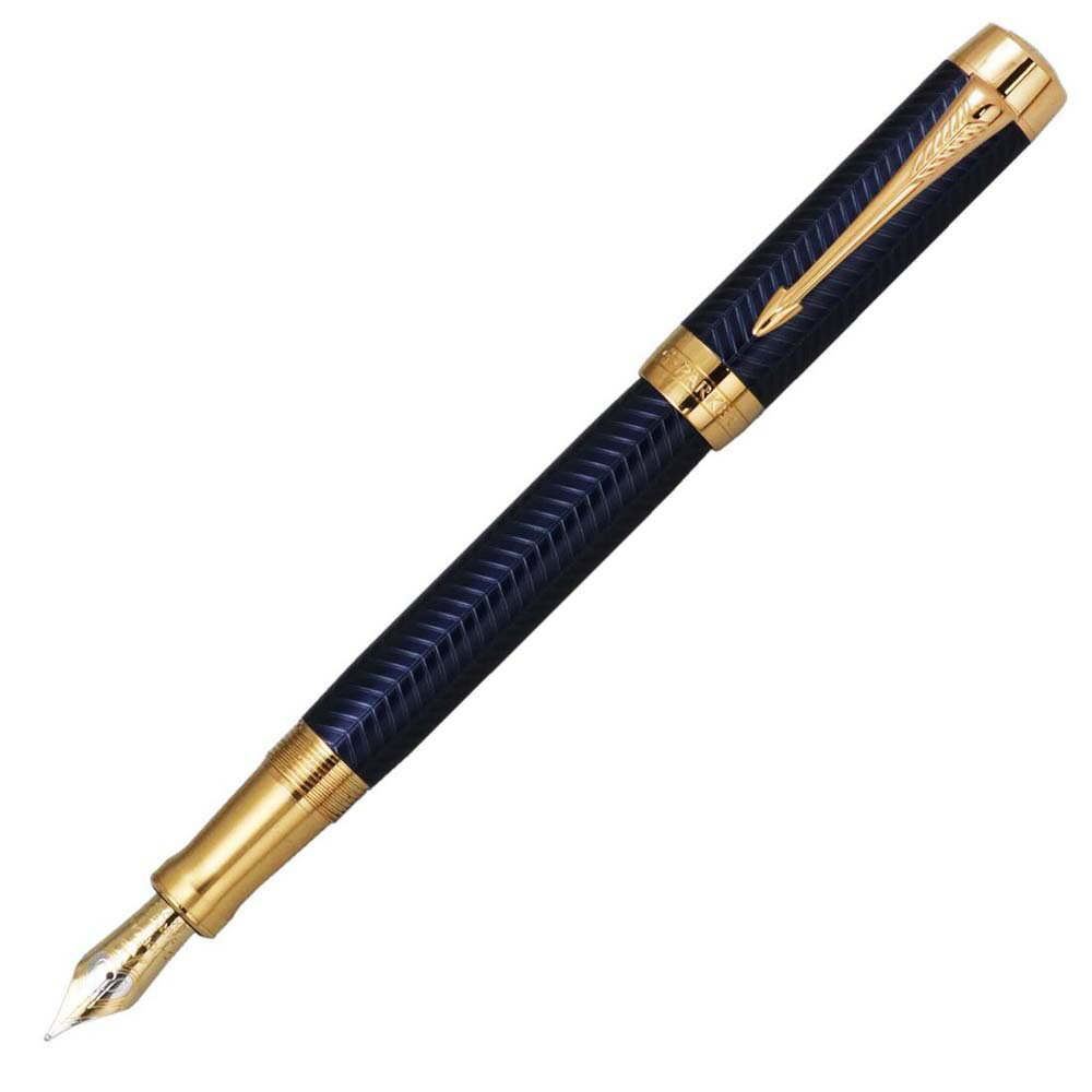 PARKER パーカー ディオフォールド プレステージ ブルーシェブロン GT センテニアル 万年筆 ペン先 F（細字） 1931369 国内正規品 海外メーカー メンズ レディース 男性用 女性用 [プレゼント 贈り物 包装 御祝 お祝い 熨斗 のし 父の日 クリスマス Xmas ]