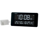 セイコー クロック 電波時計 壁掛け置き兼用時計 DL208W LED カラフルな文字表示 ACアダプター ブラック ホワイト デジタル 掛時計 SEIKO C...