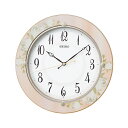 セイコー クロック 電波時計 壁掛け時計 KX220P 木枠 花柄模様 アナログ 掛時計 SEIKO CLOCK 贈り物 周年 創業 餞別 景品 新築祝い 引越...