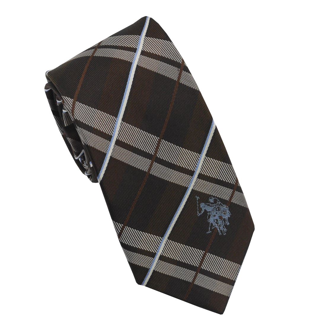 U.S. POLO ASSN.(ユーエス ポロ アッスン) U.S. POLO ネクタイ(先幅:約8cm)USPA-109 BROWN/BLUE USPA-109_BROWN_BLUE BROWN/BLUE