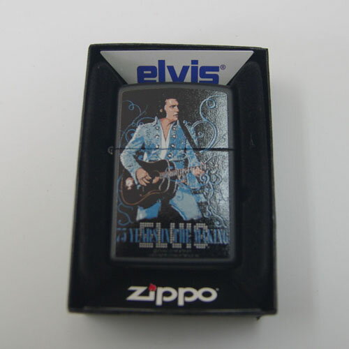 ZIPPOジッポーライターエルビス75周年ブラックマットベースモデル elv24866 ギフトプレゼント成人式お祝い父の日