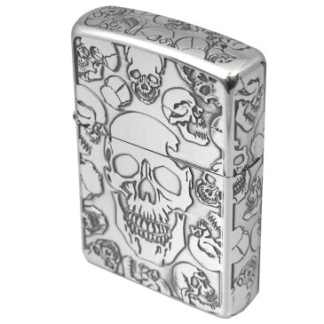 ZIPPO ジッポー ライター MOSH SKULL 銀イブシ5面エッチング marukai2si5skl [ラッピング無料 ギフト プレゼント 成人式 お祝い 父の日 敬老の日 バレンタイン クリスマス]