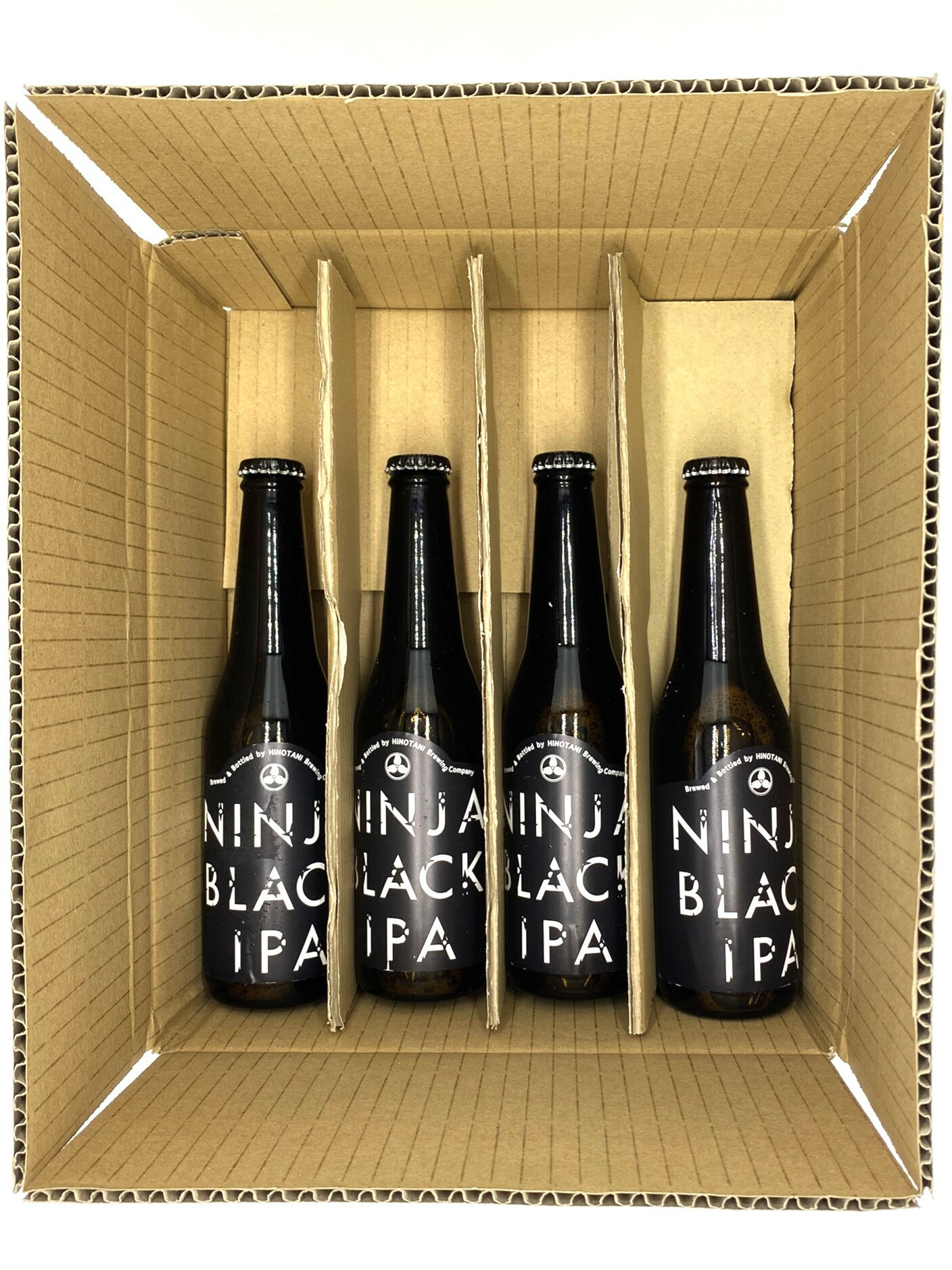 【4本セット ★ 送料無料】伊賀流忍者麦酒 NINJA BLACK IPA 火の谷ビール工場 地ビ...