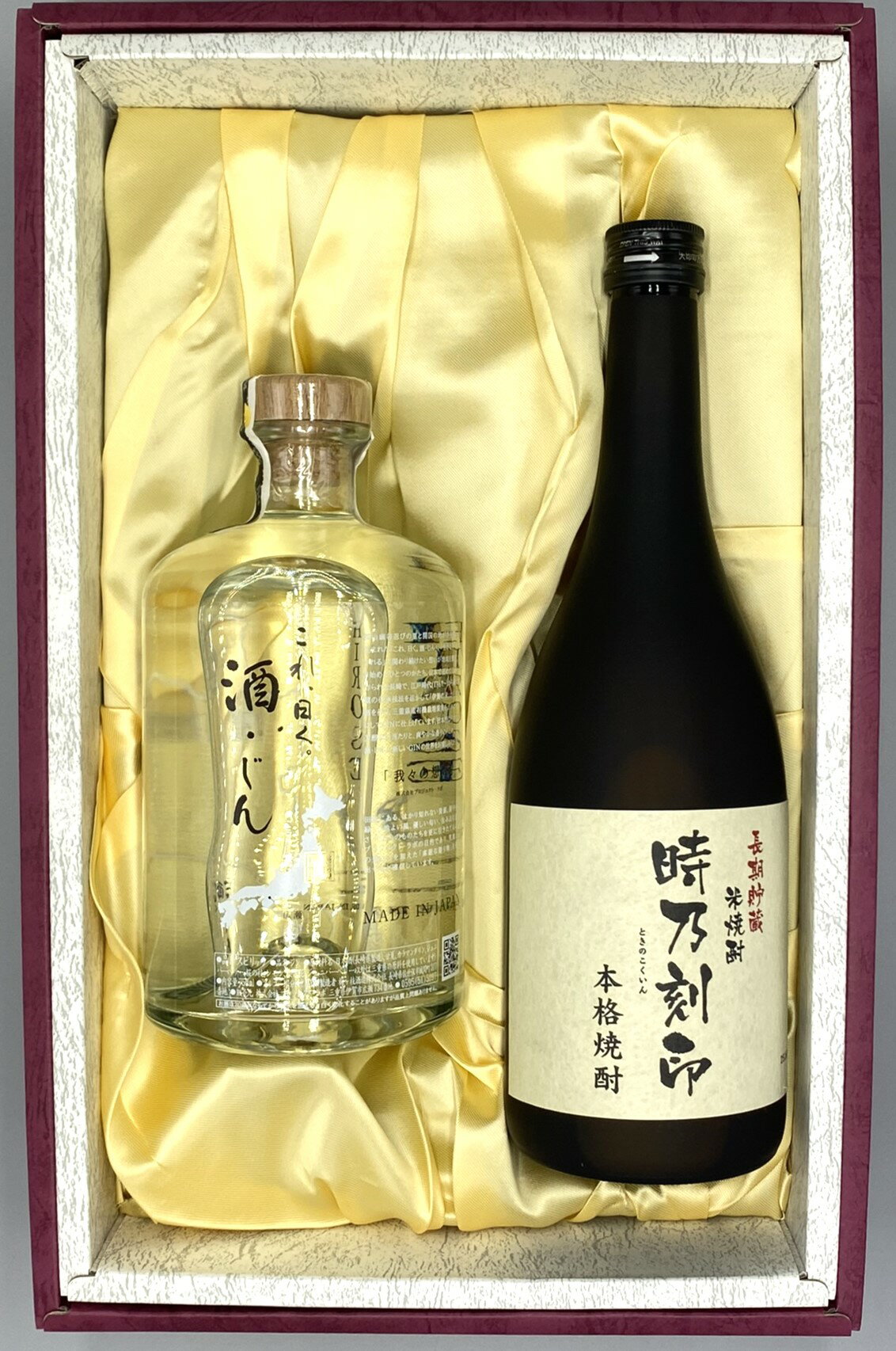 送料無料 ★ ギフトセット クラフトジン HIROSE 「これ、曰く。酒・ジン」 ＆ 宮崎本店米焼酎「時乃刻印」