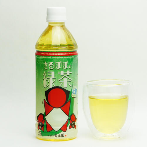 岐阜県（飛騨・美濃）コラボ商品【さるぼぼの緑茶】180円岐阜県のお茶　白川茶 ペットボトル　500ml（単品） こだわりのお茶 ペットボトル 送料込価格　同梱不可【包装加工・不可】