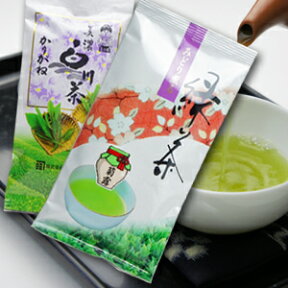 【お茶 セット】【飲み比べ】お好み2本セールゆうパケット・送料込価格 【菊露】と【かりがね】のセット　（日本茶　緑茶　お茶　白川茶　菊之園）　【RCP】※2セット迄ゆうパケット同梱可能