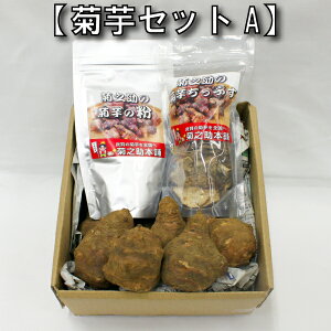 【条件付き送料無料】菊芋セットA 生菊芋1kg 菊芋チップス50g 菊芋の粉100g（北海道産 遠別産 無農薬 化学肥料不使用 生 土付き 赤菊芋 健康 イヌリン 水溶性食物繊維 短鎖脂肪酸 血糖値　世界三大健康野菜　低カロリー ダイエット 美容 原産地の緯度に近い良好な育成環境）