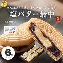 敬老の日 プレゼント 残暑見舞い ランキング1位 塩バター最中 6個入 喜久乃家 宮城 お取り寄せ バター最中 最中 もなか 餡 バター ギフト バターもなか 塩バターもなか モナカ 餡バター あんバター 和菓子