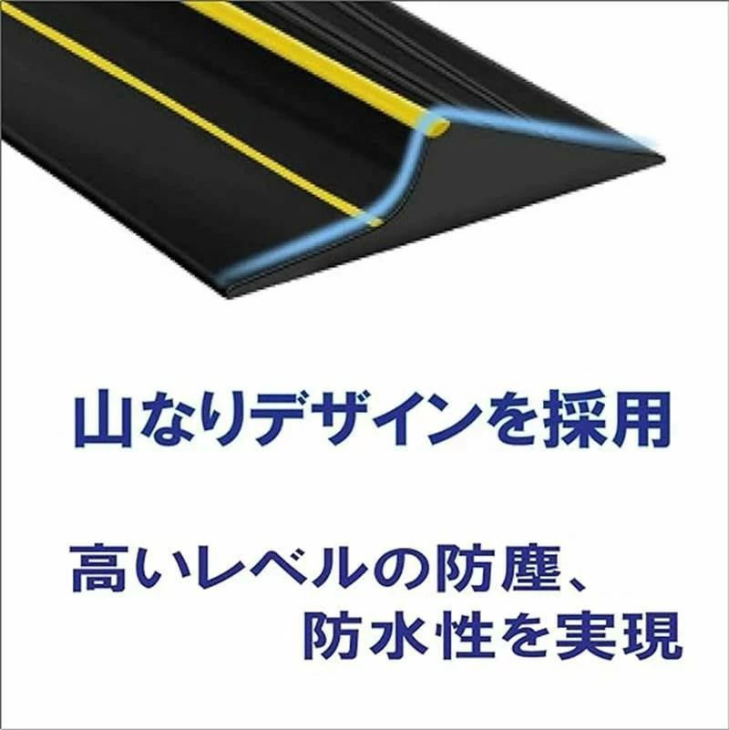 ゴムストリップ 車庫 ガレージ 駐車場 シャッター 雨/雪/埃/風 侵入防止 対策 滑り止めリッジ PVC素材 ..