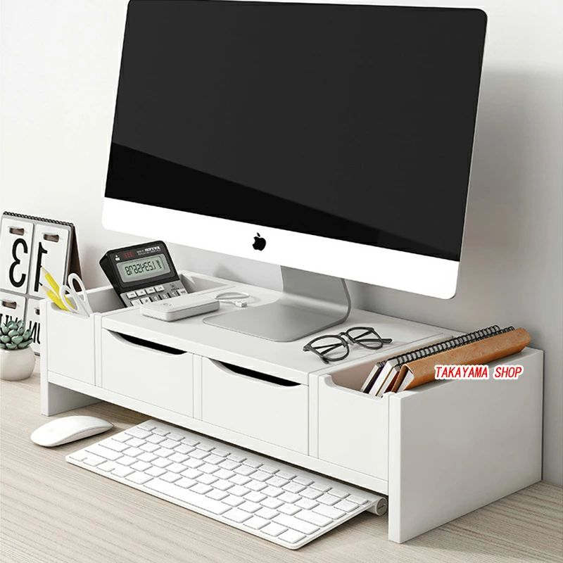 モニタースタンド 幅50 奥行20　机上台 モニター台 液晶モニター台 机上ラック 電話台 ファックス台 プ..