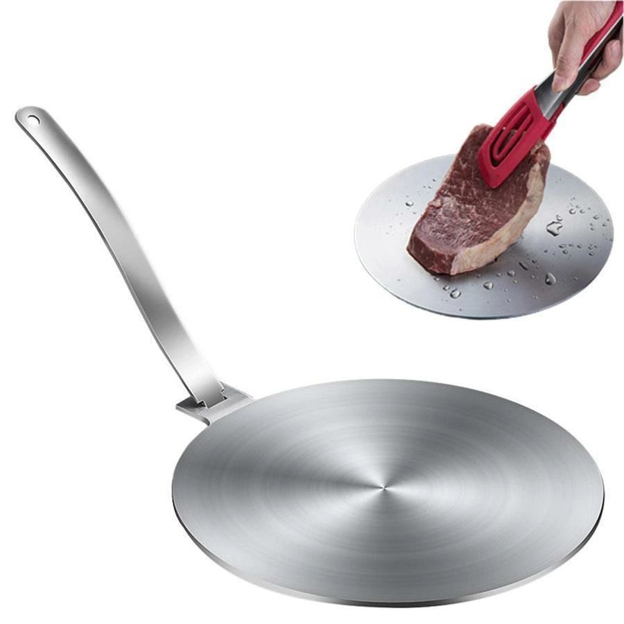 熱拡散器プレート IHヒーティングプレート 使いやすい 熱誘導プレート ヒーティングプレート 熱拡散器の板 ステンレス発熱板 IH/ガス/電気/電磁調理器対応 ステ