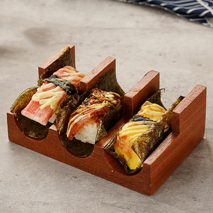 手巻き寿司寿司 型 木製寿司ホルダー 刺身 寿司サービングトレイ 寿司プレート寿司ホルダー 木製 刺身 ..