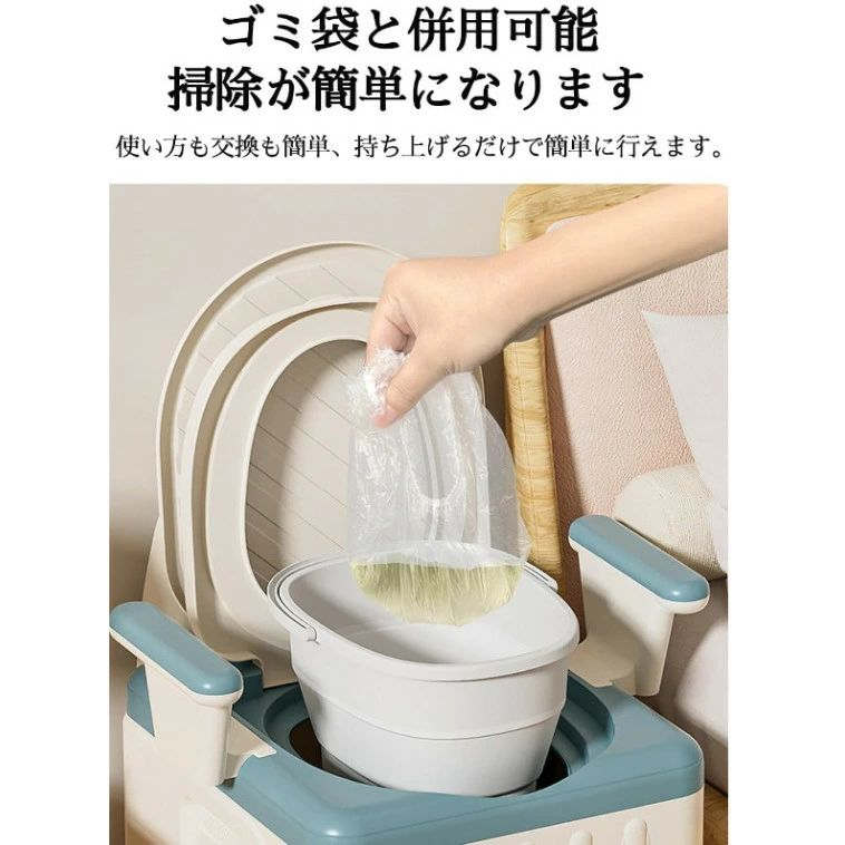 折りたたみ 携帯トイレ 簡易トイレ 災害用トイレ 大便対応 介護用 非常用トイレ 組み立て式 防災 トイレ 男女兼用 子供 【処理袋100回付き】【柔らかいPUクッション付き】【水洗可能】ポータブルトイレ 登山 防災グッズ 洋式 プラスチック 避難用トイレ kikushop-10002649 きくショップ楽天市場店 サンプル画像3