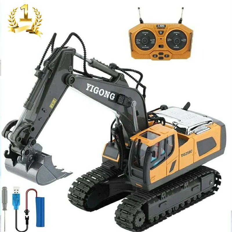 "商品説明 超人気な建設車両ショベルカー：子供たちが大好きな大型車両の中でも特に人気があります。荷台を上げたり下げたりして、おもちゃの中で自由自在に荷物を運ぶことができるので、子供たちはとても楽しく遊べます。リアルな操作感を味わいながら、お子様は自分だけの建設現場を作ることができます680度回転＆リモコン制御：前後左右に動くだけでなく、アームにも680度回転することができます。細かな調整も可能で、本格的な運転感を味わえます。ワイヤレスリモコンによる無線操作で、ショベルカーを自由自在に操ることができます。子供から大人まで楽しめる、家族で遊べるおもちゃです充電式＆用途広い：バッテリー内蔵型で、充電器による充電で使用可能です。連続稼働時間も長いので、長時間の遊びにも対応しています。室内外を問わず、様々な場所で楽しめます。建設現場をイメージして遊ぶもよし、お庭で土遊びをするもよし、思いのままに遊び方を自由に決められます高品質の材質：合金とプラスチックの組み合わせでできているため、重量感や質感があり、子供たちが本物のダンプカーを操作しているかのようなリアルな感覚を味わうことができます。また、高品質の材質でできているため、長く愛用することができます◇ ご注意※日本語説明書は付属致しません。※仕様は予告なく変更する場合がございます。※ 全商品、「離島.一部地域」は別途 送料が掛かります。※検品を行っておりますが輸入品のため、多少の傷や汚れ等はご了承下さい。"メーカー希望小売価格はメーカーサイトに基づいて掲載しています