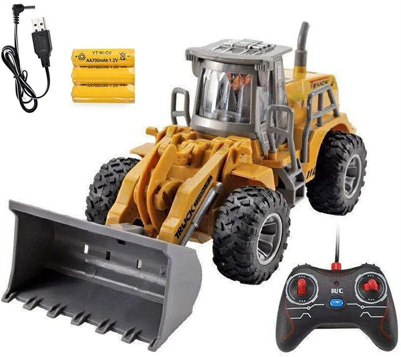 ラジコン ショベルカー 掘削機 合金強化版 2.4Gパワーショベル ラジコン 重機RC建設トラクター車の おもちゃショベルカー おもちゃ 砂浜 砂場用