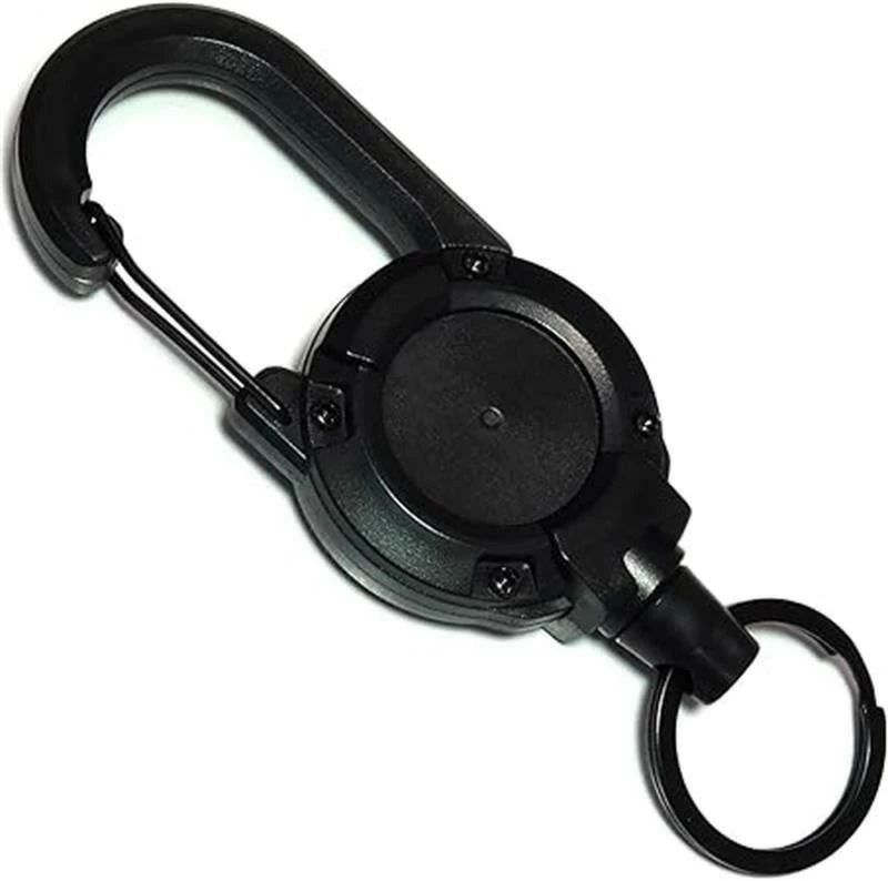 【楽天スーパーSALE】リールキーホルダー [金属 ワイヤー で 丈夫] キーホルダー リール 伸びる カラビ..