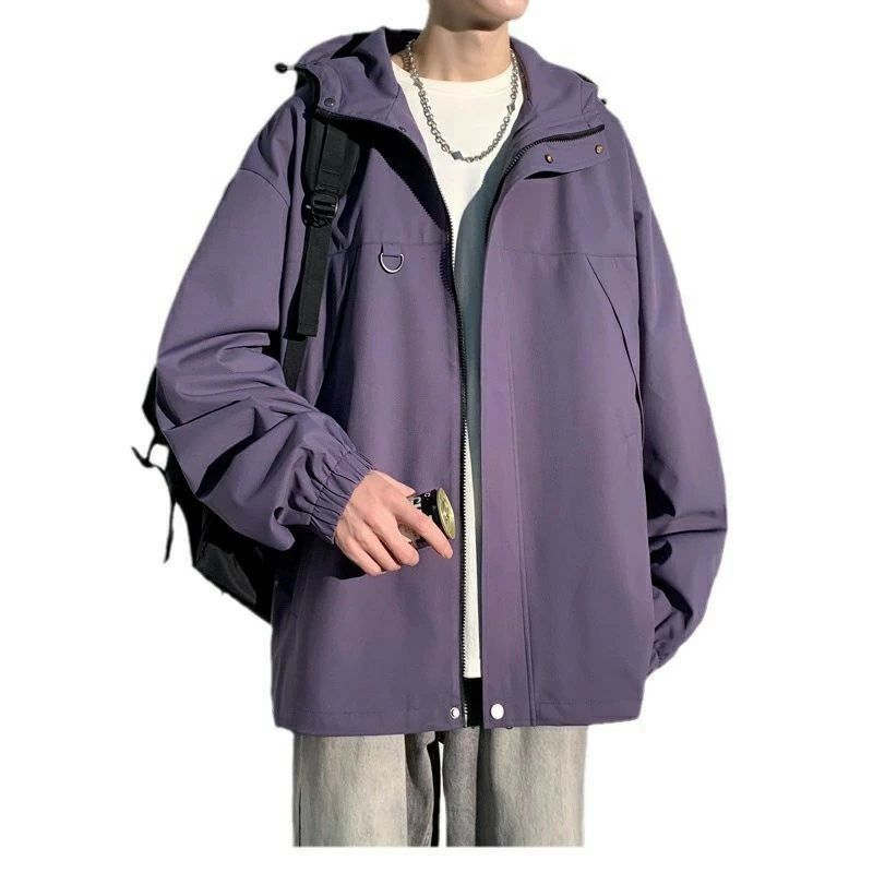 【楽天スーパーSALE】マウンテンパーカー メンズ 秋服 ライトアウター アウトドア ジャケット 撥水 防風 ウインドブレーカー 耐摩耗 フード付き ブルゾンジャンパー 軽量 薄手 アノラック 無地 上着 キャンプ 釣り 登山 秋 冬 春