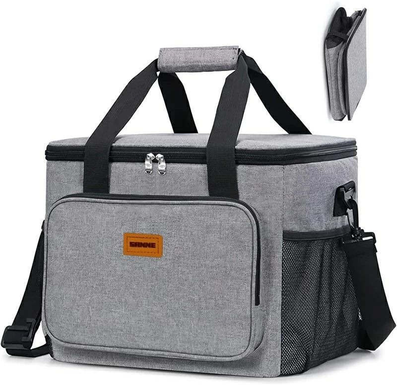 クーラーボックス 大容量 30L 3層断熱 保冷 保温 折り畳み収納可能 軽量 ソフト 手提げと肩掛け両用 お..