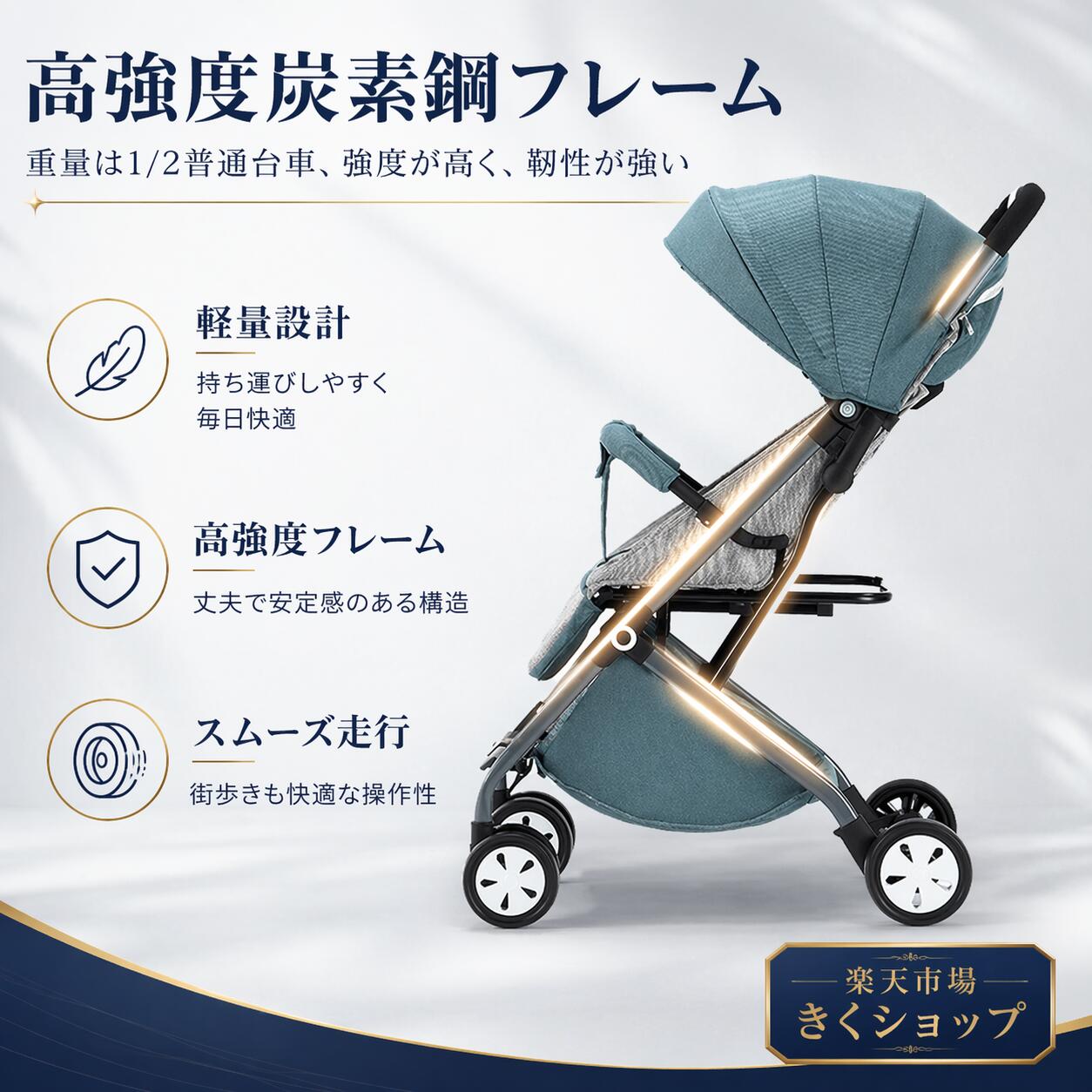折りたたみ 最小 ベビーカー 軽量 コンパクト...の紹介画像3
