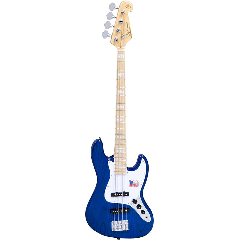 JBタイプエレキベース SX SJB75は、エントリーモデルながら高品質なパーツと設計で、しっかりとしたサウンドを提供するJBタイプのエレキベースです。ベース用の木材として評価の高いアメリカン・スワンプアッシュをボディ材に採用し、太く安定感のあるサウンドを実現。2機のシングルコイルピックアップを搭載し、ロックやジャズ、ピック弾きや指弾き、スラップ奏法まで幅広いスタイルに対応可能です。初めての一本として理想的なモデルです。 特徴 ・アメリカン・スワンプアッシュボディ ベース用の木材として高い評価を受けるアメリカン・スワンプアッシュを使用し、深みのある安定したサウンドを提供します。 ・シングルコイルピックアップ×2 2機のシングルコイルピックアップを搭載し、幅広いジャンルでの多彩な表現が可能。ロック、ジャズ、ピック弾き、指弾き、スラップ奏法にも対応します。 ・エントリーモデルに最適 初心者にぴったりのベースで、価格以上の品質と演奏性を持ち、長く使える1本です。 Spec ボディ材: USAスワンプアッシュ ネック材: メイプル フィンガーボード材: メイプル フィンガーボードR: 305mm フレット数: 20、ワイド、ニッケル ナット材: プラスチック ナット幅: 38mm スケール: 864mm ブリッジ: ヴィンテージスタイル・4サドルブリッジ コントロール: 2ボリューム, 1トーン フィニッシュ: グロスフィニッシュ ピックアップ: シングルコイルx2 ピックガード: ホワイト 初期セットアップ弦: ニッケル/ラウンドワウンド弦,Medium (.045 - .105) 糸巻き: ヴィンテージタイプ 製品サイズ: 1195 x 355mm 製品重量: 4.4kg パッケージサイズ: 122 x 43.5 x 10cm 総重量(パッケージを含む): 5.8kg 付属品: キャリングバッグ 生産国: 中国