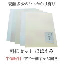 ≪ポイント3倍+クーポン有り≫ 書道 かな 料紙 半懐紙 料紙セット 『 ほほえみ 』 半懐紙判 5種×各10枚(50枚入り) 中字〜細字かな向き 仮名 上品 ...