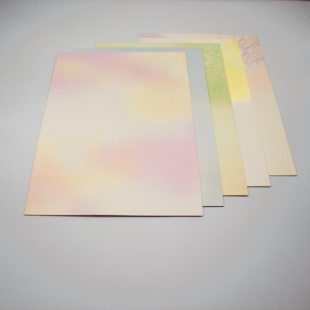 ≪ポイント3倍+クーポン有り≫ 書道 かな 料紙 花恋 半懐紙判 10柄×各5枚(50枚入り) 細字かな〜中字かな向き 仮名 かな 料紙 上品 かな料紙 料紙セ...