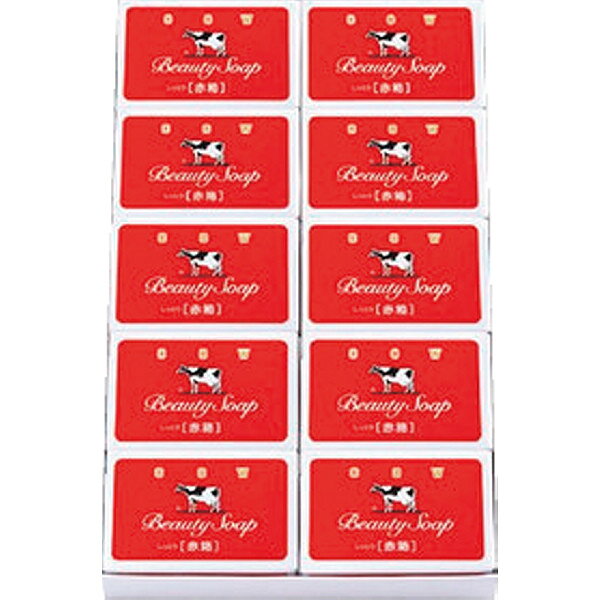 ギフト 石鹸 牛乳石鹸　赤箱10個405289 香典返し 品物 粗供養 詰め合わせ 割引 結婚内祝い 出産内祝い ご挨拶 引っ越し 引越し 内祝い 写真入り メッセージカードのサムネイル