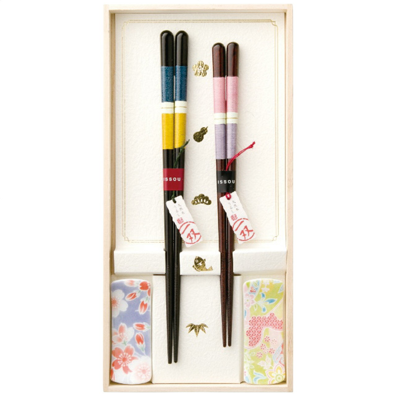 百福桐箱 箸置付夫婦箸 有馬 香典返し 御供 粗供養 詰め合わせ ギフト プレゼント 割引 景品 品物 新築祝い 結婚内祝い 出産内祝い ご挨拶 引っ越し 引越し 内祝い 写真入り メッセージカード のし