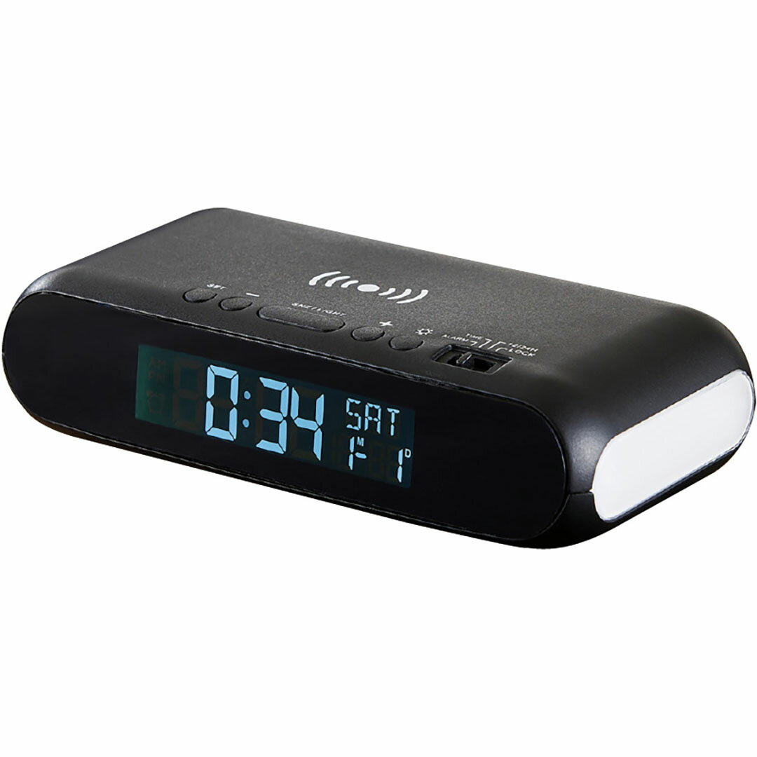 ワイヤレスチャージャークロック（ナイトライト付） 6192香典返し 御供 粗供養 詰め合わせ ギフト プレゼント 割引 景品 品物 新築祝い 結婚内祝い 出産内祝い ご挨拶 引っ越し 引越し 内祝い 写真入り メッセージカード のし