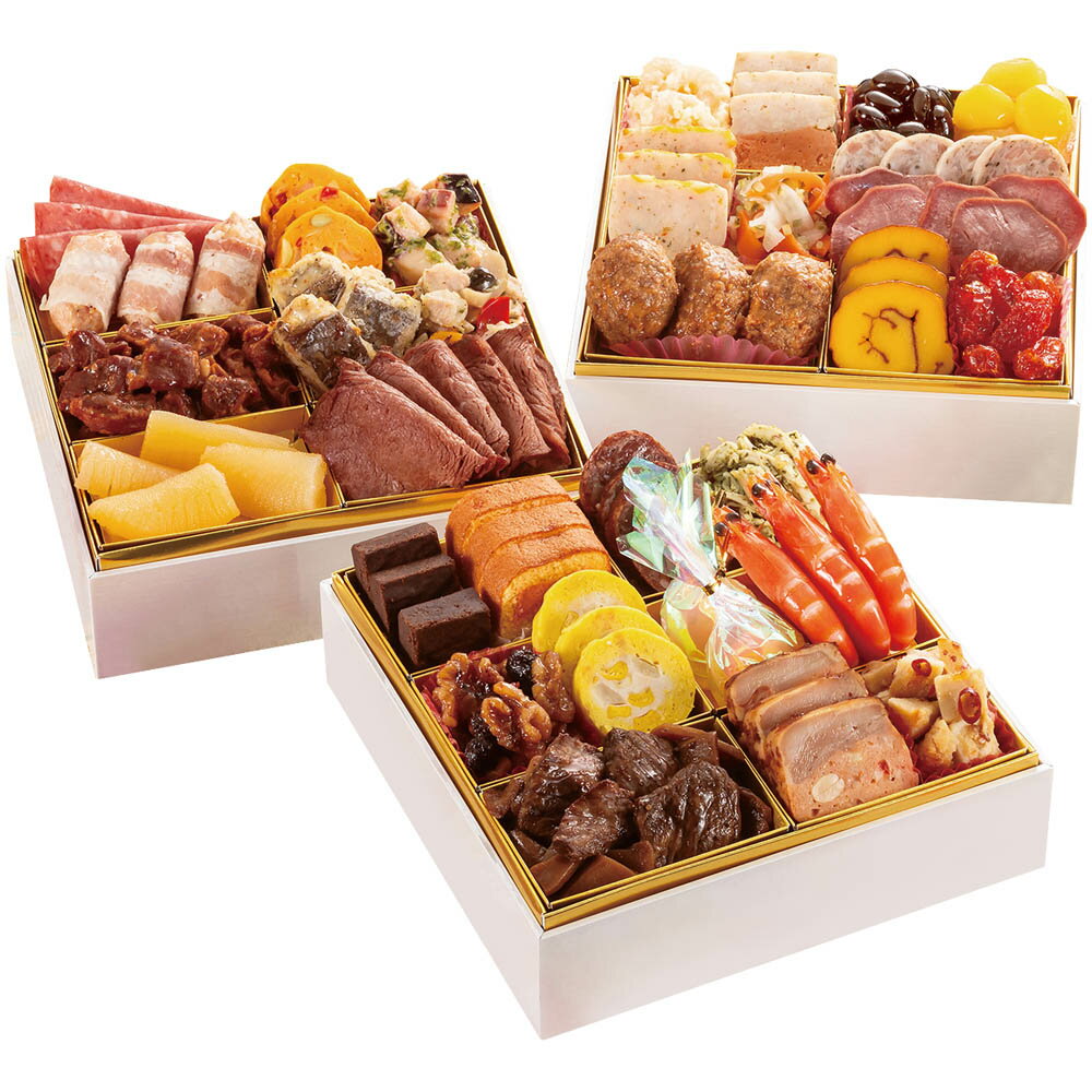 おせち 2025 予約 御節 お節 博多久松洋風本格三段重おせちSakurazaka お正月 年末 年始 新年 ご褒美