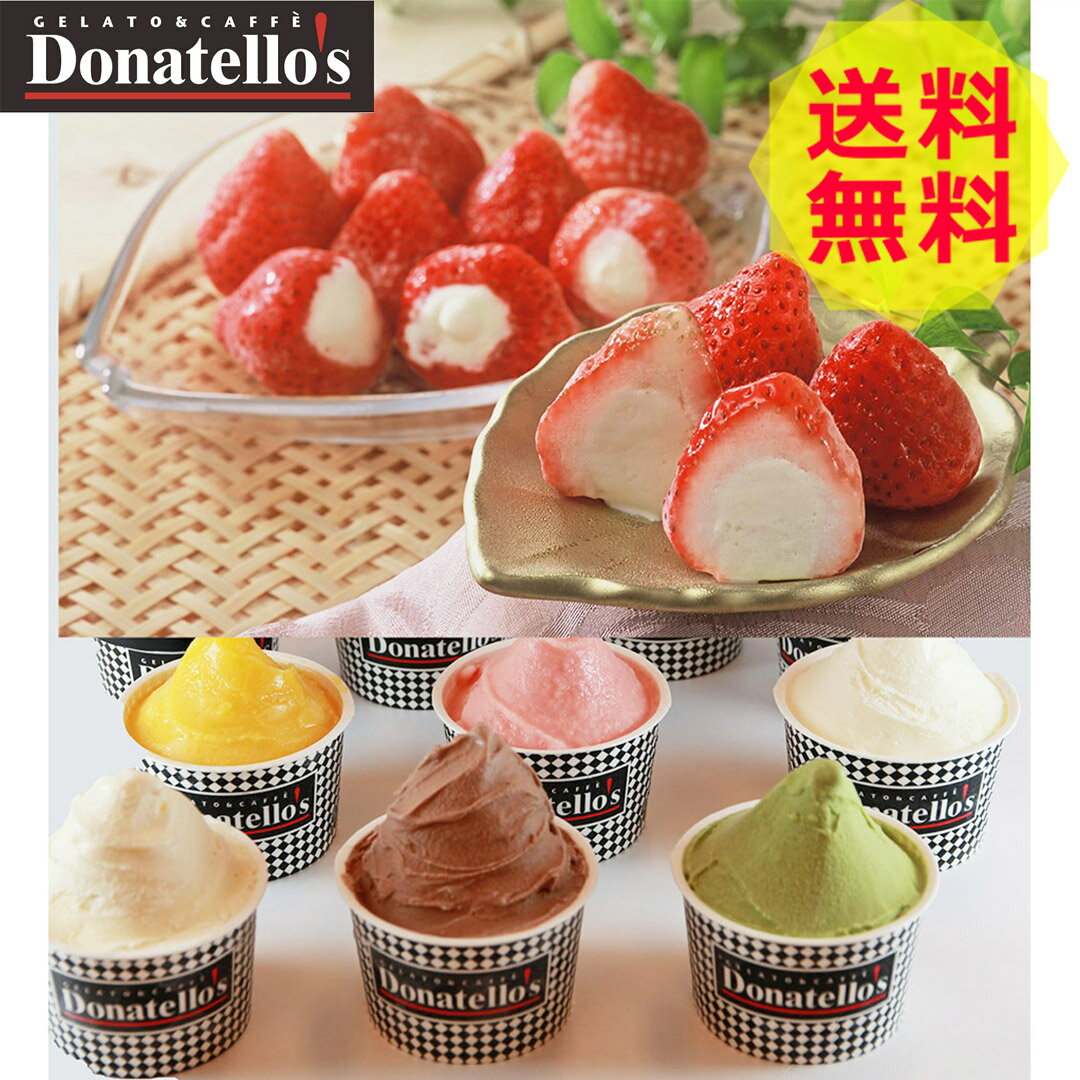 【送料無料 】 ドナテロウズ＆苺アイス ＜ 7種 計16個 ＞ DSS-57種 計16個 アイスクリーム アイス 美味しい おいしい グルメ 産直 スイーツ ギフト