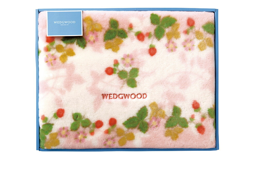 ウェッジウッド ワイルドストロベリー アクリルニューマイヤー毛布 毛羽部分 FQ88100051 香典返し 御供 粗供養 詰め合わせ ギフト プレゼント 割引 景品 品物 新築祝い 結婚内祝い 出産内祝い ご挨拶 お歳暮 引っ越し 引越し 内祝い 写真入り メッセージカード のし