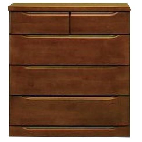 [送料無料！]高級チェスト・タンス・洋服収納・レール付き・ブラウン