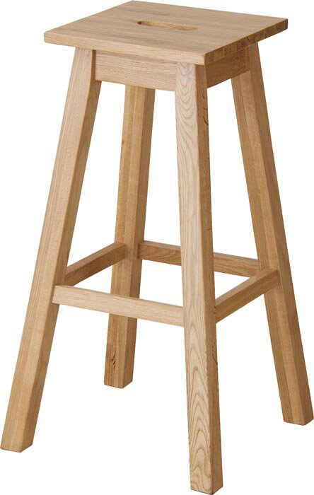 東谷 ヘンリー 角ハイスツール ナチュラル MTK-530NA 幅39×奥行39×高さ70cm 木製 天然木 ハイタイプ おしゃれ