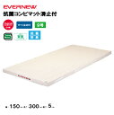 【法人限定】体操マット 抗菌合成スポンジコンビマット 滑止付 幅150×長さ300×厚さ5cm 9号帆布 エバニュー EVERNEW 体操マット 体育 学校 9...