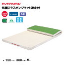 【法人限定】体操マット 抗菌ミラスポンジマット 滑止付 幅150×長さ300×厚さ6cm 6号帆布 エバニュー EVERNEW 体操マット 体育 学校 日本教材...