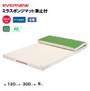 【法人限定】体操マット ミラスポンジマット 滑止付 幅120×長さ300×厚さ6cm エバニュー EVERNEW 体操マット 体育 学校 日本教材備品協会安全基準適合品 体育施設 体操教室 体育用品 EKM393(4)