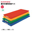 【法人限定】エバニュー カラー体操マット 幅90×長さ180×厚さ5cm EVERNEW 体操 体育 学校 屋内外兼用体操マット 日本教材備品協会安全基準適合品...